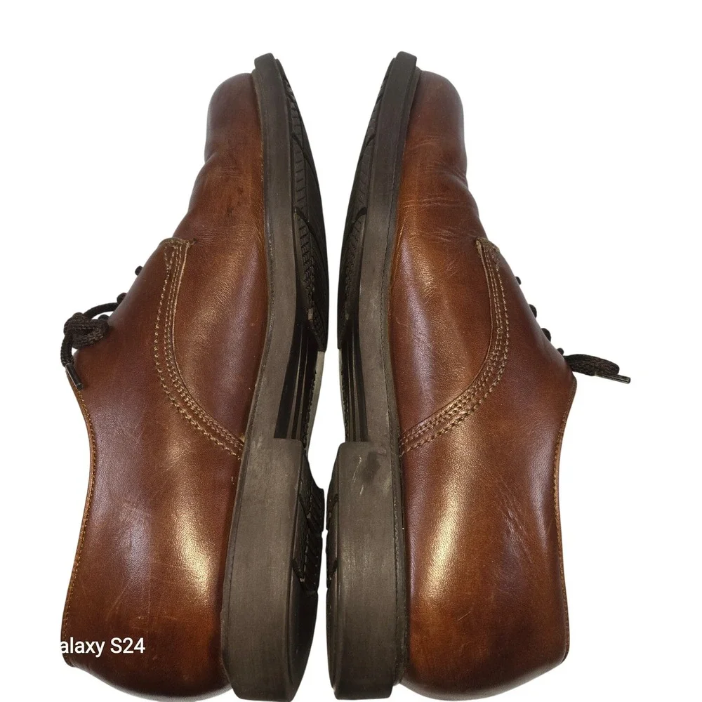 Florsheim Mens Brown‎ Leather Oxford Dress Shoes Lace Up Size 8.5 D